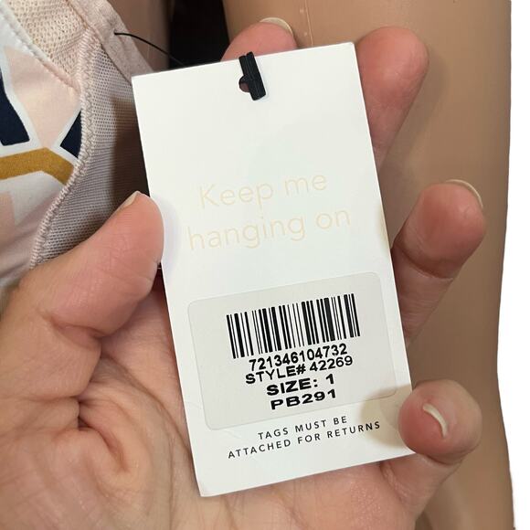 Lively The Busty Bralette Size 1 Geometric Print Triangle Wireless Bra Unpadded - Picture 3 of 8